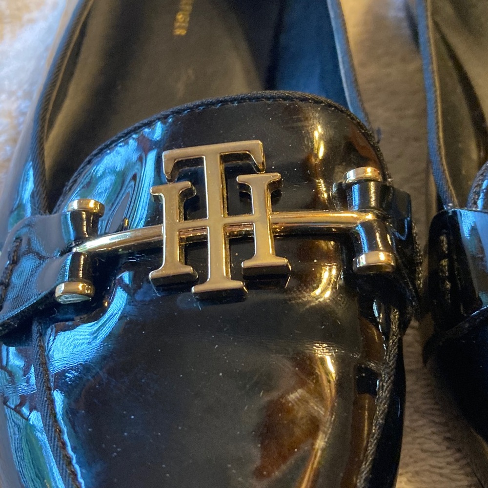 Tommy Hilfiger Patent Leather Black Women's Flats - Picture 7 of 7